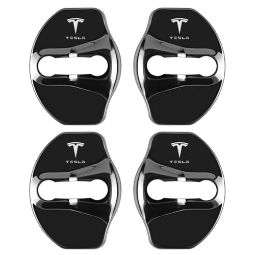 YAHUI 4 Stück Auto Türschloss Abdeckung für Tesla Model Y 2020-2026, Anti Rust Auto Türschlossabdeckung Schutzkappe Auto Türschloss Abdeckung,B YAHUI 4 Stück Auto Türschloss Abdeckung für Tesla Model Y 2020-2026, Anti Rust Auto Türschlossabdeckung Schutzkappe Auto Türschloss Abdeckung,B von YAHUI