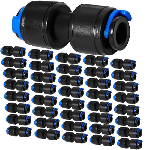 10 Stück 0,64 cm Tropfverbindungen, Schnellverbindung, Universal-Tropfbewässerungsschlauch-Kupplungsventil, Verbindungs-Verriegelung für Sprinkler oder Tropfbewässerungssystem von YAIRMIS