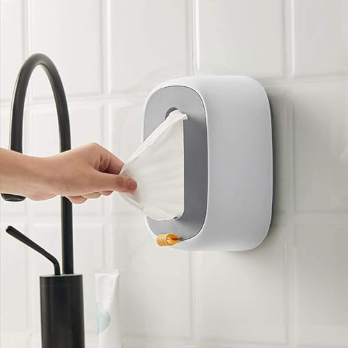 YAIUNHIQ Halter für Feuchttücher-Spender - Wandmontierte Feuchttuchbox Baby-Feuchttücherbox Servietten-Aufbewahrungsbox Feuchttücher-Papierhülle von YAIUNHIQ