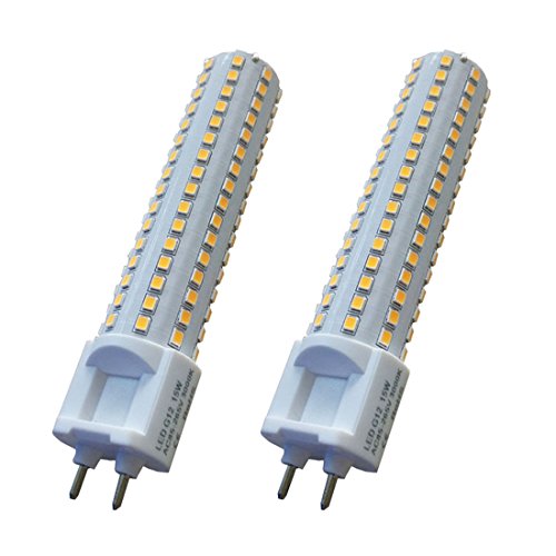 YAKAiYAL 15W G12 LED Lampe Mais Glühbirne Warmweiß 3000K 2835 SMD 85-265V 150W Halogen Ersatz 2-Pack MEHRWEG von YAKAiYAL