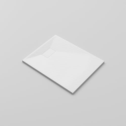 Duschtasse 100 x 80 cm SMC Duschwanne Rechteckige Weiße Brausewanne Duschbecken für Dusche Rutschfest in Schieferoptik Duschtasse 100 x 80 cm SMC Duschwanne Rechteckige Weiße Brausewanne Duschbecken für Dusche Rutschfest in Schieferoptik von YAKE