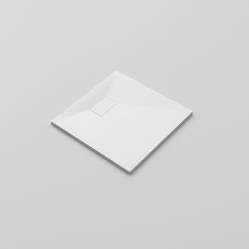 SMC Duschwanne 90 x 90 x 3.2 cm Weiß Steinoptik Antirutsch Duschtasse Brausewanne Eckig ohne Ablaufgarnitur ohne Siphon SMC Duschwanne 90 x 90 x 3.2 cm Weiß Steinoptik Antirutsch Duschtasse Brausewanne Eckig ohne Ablaufgarnitur ohne Siphon von YAKE