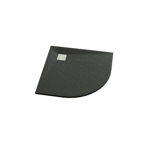 Viertelkreis Duschwanne 90 x 90 cm Duschtasse Duschbecken für Runddusche SMC Brausewanne Rutschfest Schwarz Steinoptik Viertelkreis Duschwanne 90 x 90 cm Duschtasse Duschbecken für Runddusche SMC Brausewanne Rutschfest Schwarz Steinoptik von YAKE