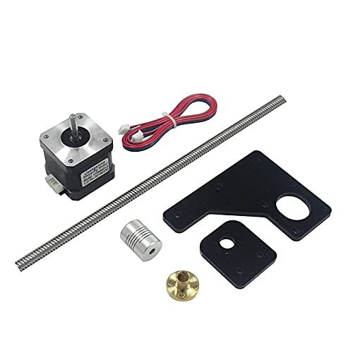 YAKESTYLE Druckerteile- Dual Z-Axis-Upgrade-Kit NEMA 17 42 Schritt Motor & T8 * 2 Bleischraube 375 mm 8mm mit Messingkupfer für TEVO Tarantula 3D-Druckerteile von YAKESTYLE