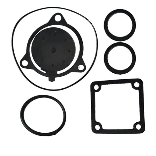 YAKUFAST Benzinmotor-Pumpmaschinen-Zubehör, Wasserpumpe, kompletter Satz Dichtung, Auslass, Sitzkissen, Einwegventil, Gummidichtung(Brown) von YAKUFAST