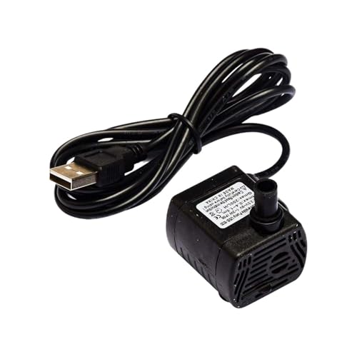 YAKUFAST DC 5V 12V 3W USB Micro Tauch Mini Geräuscharm Bürstenlose Wasserpumpe for Aquarien Fisch Tank teich Brunnen Hydrokultur Garten(USB 5V 3W) von YAKUFAST