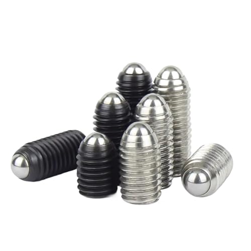 YAKUFAST M2,5 M3 M4 M5 M6 M8 M10 M12 M16 304 Edelstahl 12,9 Innensechskant, Feder, Kugel, Kolben, Gewindestift, Kopfloser Bolzen, Stellschraube(12.9 grade steel,8MM_5PCS M8) von YAKUFAST