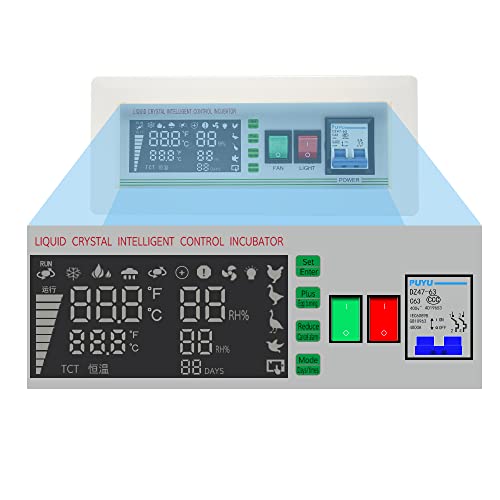 YALIKESI Digitaler Inkubator-Controller Inkubator-Controller Vollautomatischer Temperatur- und Feuchtigkeitsregler180V~240V XM-18SD von YALIKESI