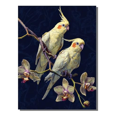 5D Diamond Painting Erwachsene, Diamant Malerei Kinder Anfänger, DIY Blume Vogel Diamant Painting Bilder Erwachsene Bastelset Geeignet Als Geschenk, Zur Entspannung und Als Wanddeko 80x100 cm SYLF768 von YALNSENN