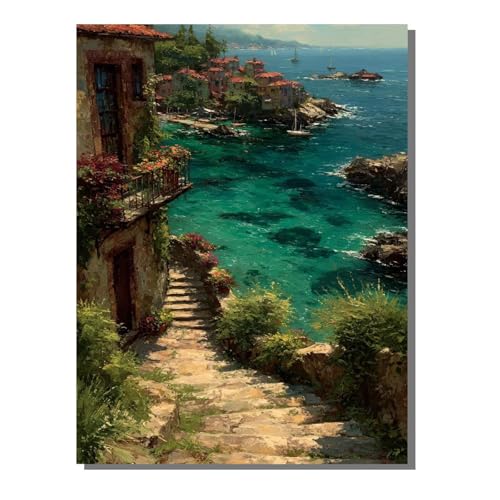 5D Diamond Painting Erwachsene, Diamant Malerei Kinder Anfänger, DIY Landschaft Kleine Stadt Diamant Painting Bilder Erwachsene Bastelset Als Geschenk Zur Entspannung und Als Wanddeko 60x80 cm SYLF95 5D Diamond Painting Erwachsene, Diamant Malerei Kinder Anfänger, DIY Landschaft Kleine Stadt Diamant Painting Bilder Erwachsene Bastelset Als Geschenk Zur Entspannung und Als Wanddeko 60x80 cm SYLF95 von YALNSENN