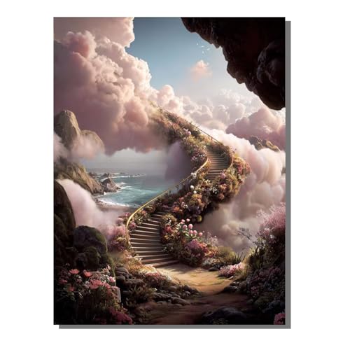 5D Diamond Painting Erwachsene, Diamant Malerei Kinder Anfänger, DIY Landschaft Treppe Diamant Painting Bilder Erwachsene Bastelset Als Geschenk Zur Entspannung und Als Wanddeko 50 x 70 cm SYLF324 5D Diamond Painting Erwachsene, Diamant Malerei Kinder Anfänger, DIY Landschaft Treppe Diamant Painting Bilder Erwachsene Bastelset Als Geschenk Zur Entspannung und Als Wanddeko 50 x 70 cm SYLF324 von YALNSENN