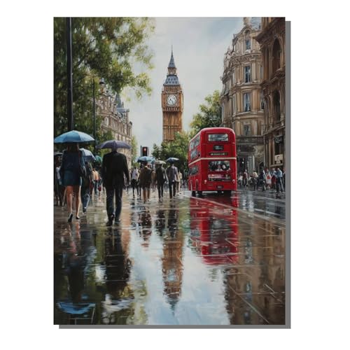 5D Diamond Painting Erwachsene, Diamant Malerei Kinder Anfänger, DIY Stadt London Diamant Painting Bilder Erwachsene Bastelset Als Geschenk Zur Entspannung und Als Wanddeko 50 x 70 cm SYLF773 5D Diamond Painting Erwachsene, Diamant Malerei Kinder Anfänger, DIY Stadt London Diamant Painting Bilder Erwachsene Bastelset Als Geschenk Zur Entspannung und Als Wanddeko 50 x 70 cm SYLF773 von YALNSENN