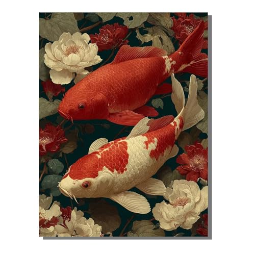 Blume Fisch Diamond Painting Erwachsene, 5D Diamant Kunst Kinder Kits, DIY Erwachsene Mosaikherstellung Basteln Diamant Malerei Bilder Set für Weihnachten Wanddekoration, Geschenke 30x40 cm SYLF107 Blume Fisch Diamond Painting Erwachsene, 5D Diamant Kunst Kinder Kits, DIY Erwachsene Mosaikherstellung Basteln Diamant Malerei Bilder Set für Weihnachten Wanddekoration, Geschenke 30x40 cm SYLF107 von YALNSENN