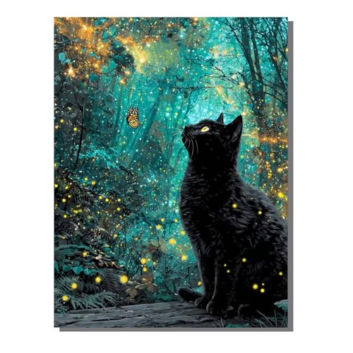 Tier Katze Diamond Painting Erwachsene, 5D Diamant Kunst Kinder Kits, DIY Erwachsene Mosaikherstellung Basteln Diamant Malerei Bilder Set für Weihnachten Wanddekoration, Geschenke 50 x 70 cm SYLF25 Tier Katze Diamond Painting Erwachsene, 5D Diamant Kunst Kinder Kits, DIY Erwachsene Mosaikherstellung Basteln Diamant Malerei Bilder Set für Weihnachten Wanddekoration, Geschenke 50 x 70 cm SYLF25 von YALNSENN
