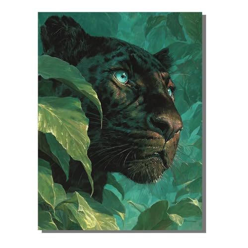 Tier Leopard Diamond Painting Erwachsene, 5D Diamant Kunst Kinder Kits, DIY Erwachsene Mosaikherstellung Basteln Diamant Malerei Bilder Set für Weihnachten Wanddekoration, Geschenke 80x100 cm SYLF27 Tier Leopard Diamond Painting Erwachsene, 5D Diamant Kunst Kinder Kits, DIY Erwachsene Mosaikherstellung Basteln Diamant Malerei Bilder Set für Weihnachten Wanddekoration, Geschenke 80x100 cm SYLF27 von YALNSENN