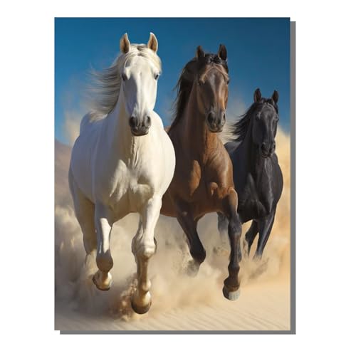 Tier Pferd Diamond Painting Erwachsene, 5D Diamant Kunst Kinder Kits, DIY Erwachsene Mosaikherstellung Basteln Diamant Malerei Bilder Set für Weihnachten Wanddekoration, Geschenke 60x80 cm SYLF789 Tier Pferd Diamond Painting Erwachsene, 5D Diamant Kunst Kinder Kits, DIY Erwachsene Mosaikherstellung Basteln Diamant Malerei Bilder Set für Weihnachten Wanddekoration, Geschenke 60x80 cm SYLF789 von YALNSENN