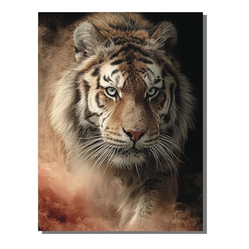 Tier Tiger Diamond Painting Erwachsene, 5D Diamant Kunst Kinder Kits, DIY Erwachsene Mosaikherstellung Basteln Diamant Malerei Bilder Set für Weihnachten Wanddekoration, Geschenke 80x100 cm SYLF67 Tier Tiger Diamond Painting Erwachsene, 5D Diamant Kunst Kinder Kits, DIY Erwachsene Mosaikherstellung Basteln Diamant Malerei Bilder Set für Weihnachten Wanddekoration, Geschenke 80x100 cm SYLF67 von YALNSENN