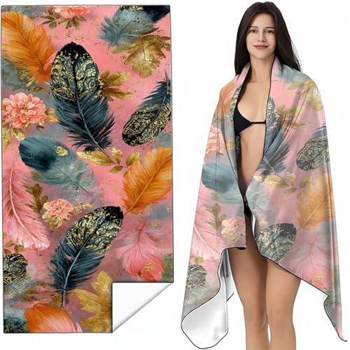 YALNSENN Mikrofaser Strandtuch 90 x 180cm Gelb Stranddecke Intimer Druckknopf, Saugfähig Sandfreies Schnell Trocknendes, Weiches Leichtes Feder Strandtuch XXL für Strand Reise Schwimmen SYL1 4-K YALNSENN Mikrofaser Strandtuch 90 x 180cm Gelb Stranddecke Intimer Druckknopf, Saugfähig Sandfreies Schnell Trocknendes, Weiches Leichtes Feder Strandtuch XXL für Strand Reise Schwimmen SYL1 4-K von YALNSENN