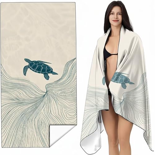 YALNSENN Strandtuch Mikrofaser Handtuch Groß Braun 80x160 cm, Microfaser Handtücher Kompakt und Sandfest, Leicht und chnelltrocknend Gym Handtuch für Travel, Strand, Sauna MeeresschildkröTen SYL3 3-Q YALNSENN Strandtuch Mikrofaser Handtuch Groß Braun 80x160 cm, Microfaser Handtücher Kompakt und Sandfest, Leicht und chnelltrocknend Gym Handtuch für Travel, Strand, Sauna MeeresschildkröTen SYL3 3-Q von YALNSENN
