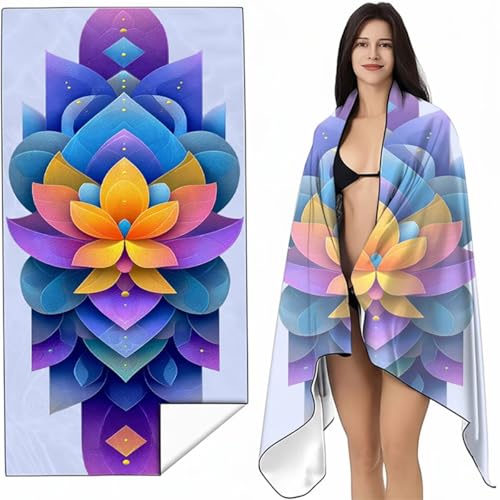YALNSENN Strandtuch Mikrofaser Handtuch Groß Gelb 60x120 cm, Microfaser Handtücher Kompakt und Sandfest, Leicht und chnelltrocknend Gym Handtuch für Travel, Strand, Sauna, mit Tasche Blumen SYL9 C-8 YALNSENN Strandtuch Mikrofaser Handtuch Groß Gelb 60x120 cm, Microfaser Handtücher Kompakt und Sandfest, Leicht und chnelltrocknend Gym Handtuch für Travel, Strand, Sauna, mit Tasche Blumen SYL9 C-8 von YALNSENN