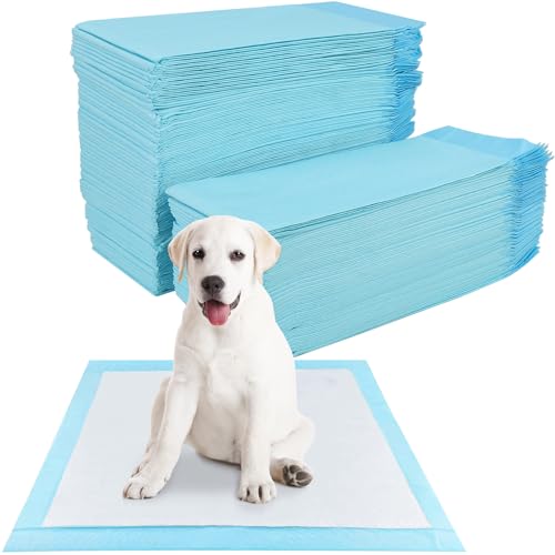 YAMAIDUO 100 Stück Trainingspads für Hunde und Welpen, 60 x 60cm Welpen Unterlagen, PIPI Matten für Hunde, Welpenunterlagen Auslaufsicheres 5-lagiges Design, mit Schnell Trocknender Oberfläche von YAMAIDUO