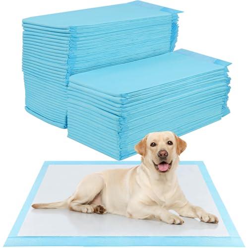 YAMAIDUO 60 Stück Trainingspads für Hunde und Welpen, 90 x 60cm Welpen Unterlagen, PIPI Matten für Hunde, Welpenunterlagen Auslaufsicheres 5-lagiges Design, mit Schnell Trocknender Oberfläche von YAMAIDUO