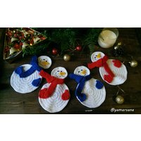 Gehäkelte Untersetzer Set Schneemann Weihnachten Urlaub Dekor Dekoration Häkeltisch 4 Weihnachtsgeschenk Gehäkelte Untersetzer Set Schneemann Weihnachten Urlaub Dekor Dekoration Häkeltisch 4 Weihnachtsgeschenk von YAMARSANA