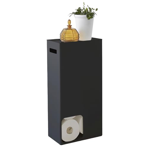 Yamazaki 3456 TOWER Toilettenpapierspender, schwarz, Stahl, Minimalistisches Design, 23 x 12,5 x 48 cm (LxBxH) Yamazaki 3456 TOWER Toilettenpapierspender, schwarz, Stahl, Minimalistisches Design, 23 x 12,5 x 48 cm (LxBxH) von YAMAZAKI