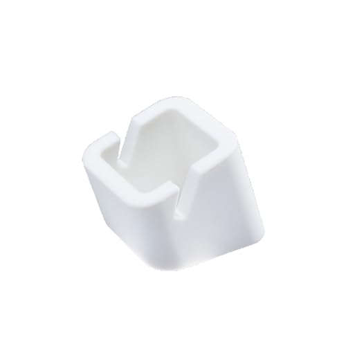 Yamazaki 7767 SQUARE Tablet-Ständer, weiß, Silikon, minimalistisch, 7 x 8.7 x 6.3 cm von YAMAZAKI