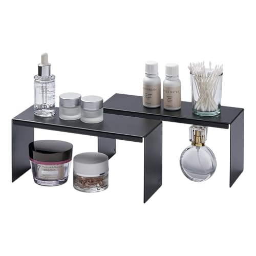 YAMAZAKI Home Tower Medizinschrank Waschtisch-Aufbewahrungsregale – 2er-Set, Badezimmer-Spiegel-Organizer-Erhöhungen – Stahl – von YAMAZAKI