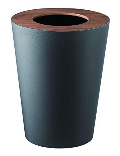 Trash Can Round - Rin - brown, ca. 23,0 x 28,0 x 23,0 cm von YAMAZAKI