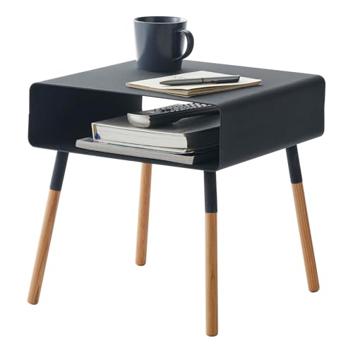 Yamazaki 4230 PLAIN Niedriger Beistelltisch, schwarz, Stahl/Holz, Minimalistisches Design, 35 x 35 x 35 cm (LxBxH) Yamazaki 4230 PLAIN Niedriger Beistelltisch, schwarz, Stahl/Holz, Minimalistisches Design, 35 x 35 x 35 cm (LxBxH) von YAMAZAKI