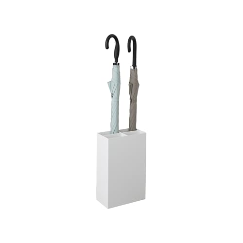 Yamazaki 3451 SMART Schirmständer L, weiß, Stahl/Polypropylen, Minimalistisches Design, 23,5 x 12 x 36 cm (LxBxH) von YAMAZAKI