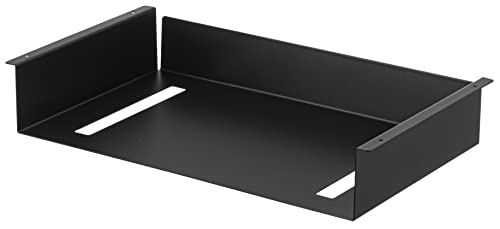 Yamazaki 5482 Tower Untertisch-Regal, schwarz, Stahl, minimalistisch, 44 x 24.5 x 7 cm von YAMAZAKI