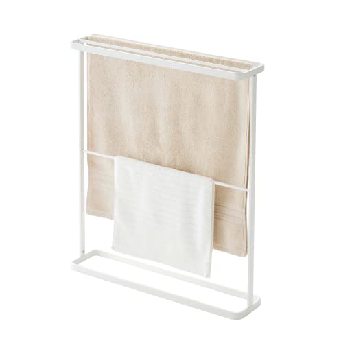 Yamazaki 7465 Tower Handtuchhalter, weiß, Stahl, minimalistisch, 65 x 15 x 75 cm Yamazaki 7465 Tower Handtuchhalter, weiß, Stahl, minimalistisch, 65 x 15 x 75 cm von YAMAZAKI