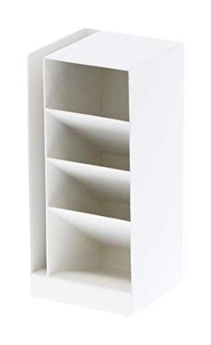 Yamazaki 3319 TOWER Stiftehalter, weiß, Stahl, minimalistisch, 9 x 9 x 20 cm von YAMAZAKI