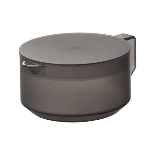 Yamazaki 1673 Teekanne, schwarz, Copolyesterharz, minimalistisch, 13,2 x 17,6 x 7,9 cm (L x B x H) von YAMAZAKI