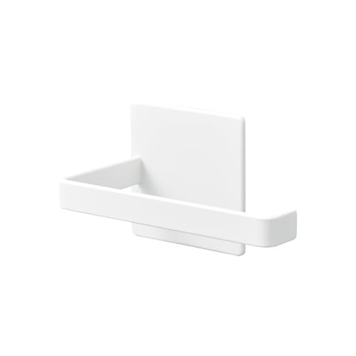 Yamazaki 2111 Tower Magnetischer Toilettenpapierhalter, weiß, Stahl/Magnet/Silikone, minimalistisch, 7,2 x 14 x 7,5 cm von YAMAZAKI