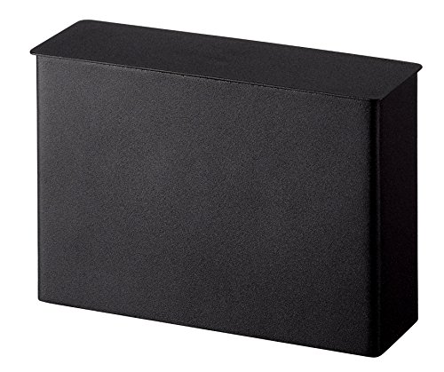 YAMAZAKI 3817-P Coffee Filter Case Kaffeefilterkoffer für Zuhause – Küchenaufbewahrungshalter. Stahl, Kaffeefilterhülle, Schwarz von YAMAZAKI