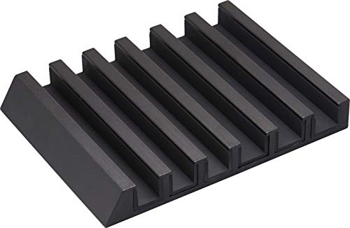 Yamazaki 5275 Tower Tablet-Ständer, schwarz, Aluminium/Silikon, minimalistisch, 10 x 13 x 1.8 cm Yamazaki 5275 Tower Tablet-Ständer, schwarz, Aluminium/Silikon, minimalistisch, 10 x 13 x 1.8 cm von YAMAZAKI