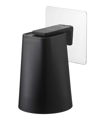 Yamazaki Tower Becher Tasse Magnet Klebehaken : ABS-Harz/Silikon/Polycarbonat/PET/Polyurethan Minimalistisches Design, Black, 7 x 7 x 9,5 (tumbler) cm (LxBxH) von YAMAZAKI