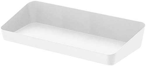 Yamazaki 4227 Tower Breite Ablageschale L, weiß, Stahl, minimalistisch, 30 x 13.5 x 5 cm von YAMAZAKI