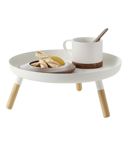 YAMAZAKI Plain Tabletttisch, Weiß, One Size von YAMAZAKI