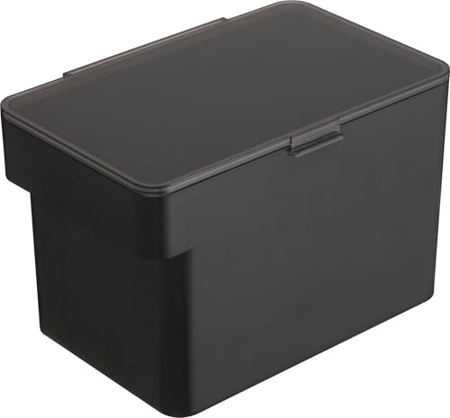 YAMAZAKI 5612 TOWER Futterbehälter für Haustiere (3,5 KG), schwarz, ABS-Harz/Silikon, minimalistisch, 30 x 19.7 x 19.2 cm von YAMAZAKI