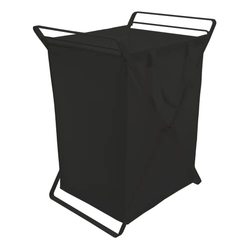 Yamazaki Wäschekorb für Zuhause, Stahl und Baumwolle, groß, Schwarz Yamazaki Wäschekorb für Zuhause, Stahl und Baumwolle, groß, Schwarz von YAMAZAKI