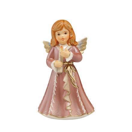 Goebel Weihnachten - Trendfarbe Pearly Velvet 'EIN Lichtlein Burning Little Light 15 cm' von Goebel