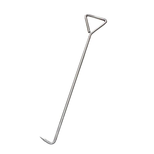 YANBI Schachthaken Edelstahl-Schachtabdeckungshaken, Schwerlasthaken für LKW-Gitterroste in Der Abwasserentsorgung Kanaldeckelabzieher, Klempnerwerkzeug (Size : 50cm(19 3/4")) von YANBI