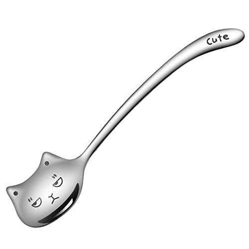 YANBOYI Lovely for Cat Spoon Coffee Teaspoon Stainless Steel Tableware for Creative Sugar Spoon Tea Spoon Stir Spoon von YANBOYI
