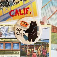 San Francisco Bear Magnet/Kühlschrank Büro Sf Souvenir von YANCHAKO