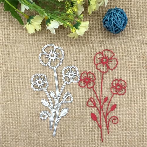 Schablonen zur Kartenherstellung, 11,9 x 6,4 cm, Blumen-Metall-Stanzformen für Scrapbooking, Alben, Prägung, Papierkarten, dekoratives Handwerk Schablonen zur Kartenherstellung, 11,9 x 6,4 cm, Blumen-Metall-Stanzformen für Scrapbooking, Alben, Prägung, Papierkarten, dekoratives Handwerk von YANCHIPANGHE